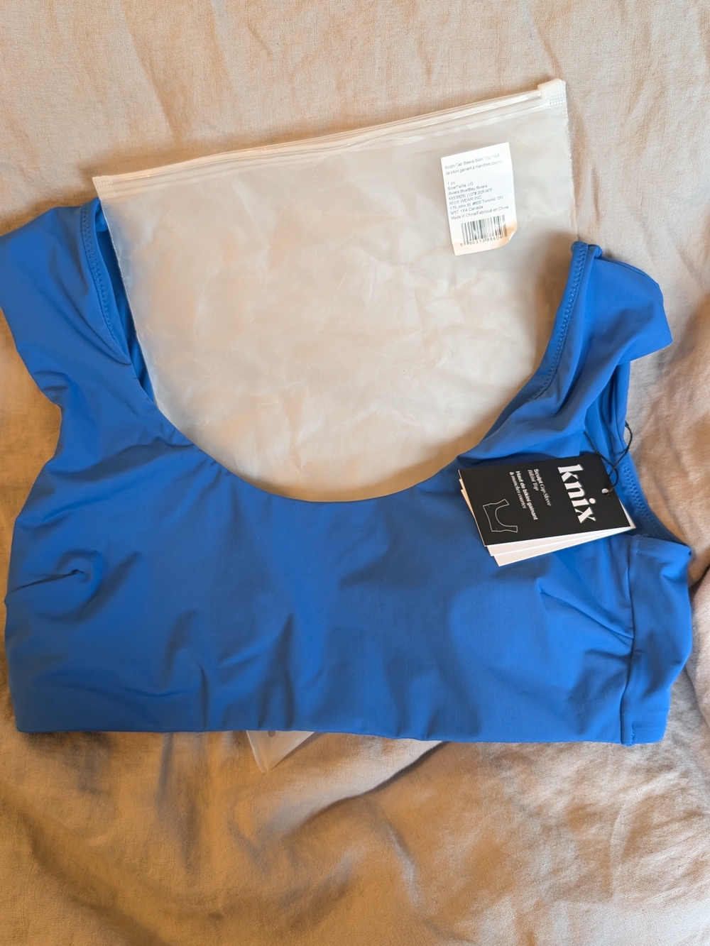 knix Blue Scoop-Neck Women's Top